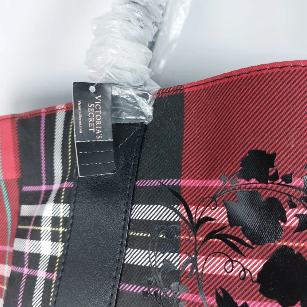 Victoria's Secret Red Plaid Tote 2020 Black Friday Limited Edition Large Bag NEW